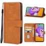 Mobigear Wallet Housse Samsung Galaxy M22 Etui Porte-Monnaie - Marron