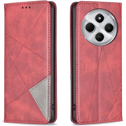 Mobigear Rhombus Slim Xiaomi Redmi 14C Étui - Rouge