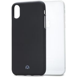 Mobilize Gelly Coque iPhone X Coque arrière en TPU Souple - Noir