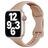Mobigear Sport Slim Bracelet Silicone Apple Watch Fermeture à clou et passant - 49/46/45/44 mm - Rose