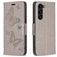 Mobigear Butterfly Housse Samsung Galaxy S24 Plus Etui Porte-Monnaie - Gris