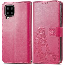 Mobigear Clover Housse Samsung Galaxy A22 5G Etui Porte-Monnaie - Magenta