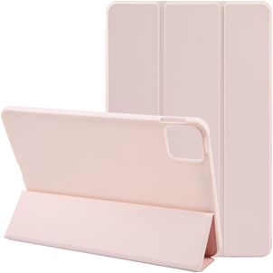 Mobigear Tri-Fold Gel Coque iPad Air 11 Pouces (2026) Etui en TPU,Similicuir - Rose