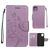 Mobigear Flowers Housse iPhone 11 Etui Porte-Monnaie - Violet