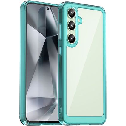 Mobigear Crystal Coque Samsung Galaxy S24 FE Coque arrière Rigide - Bleu