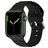 Mobigear Bumpy Bracelet Silicone Apple Watch Fermeture boucle ardillon - 49/46/45/44 mm - Noir