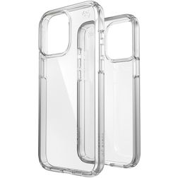 Speck Presidio Perfect Clear Coque Transparente iPhone 15 Pro Max Coque arrière Rigide Anti-Chocs - Transparent