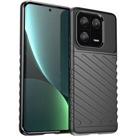 Mobigear Groove Coque Xiaomi 13 Pro Coque arrière en TPU Souple - Noir