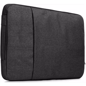 Mobigear Denim Zipper Pochette Ordinateur portable 12 Pouces Housse ordinateur - Noir