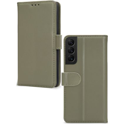 Mobilize Premium Gelly Wallet Housse Samsung Galaxy S22 Etui Porte-Monnaie - Vert