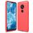 Mobigear Brushed Slim Coque Nokia 7.2 Coque arrière en TPU Souple - Rouge