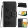 Mobigear Butterfly Housse Samsung Galaxy A35 Etui Porte-Monnaie - Noir