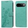 Mobigear Flowers Housse Google Pixel 11 Etui Porte-Monnaie - Vert