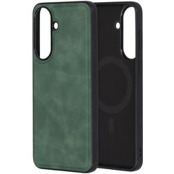 Mobiparts Classic Coque Samsung Galaxy A57 MagSafe Coque arrière en TPU,Similicuir - Emerald Green