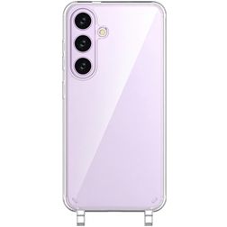 Mobigear Mix & Match Transparent Samsung Galaxy S24 FE TPU souple Coque avec cordon - Transparent