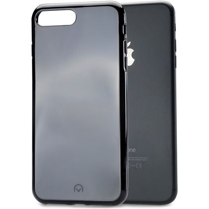 Mobilize Gelly Coque iPhone 8 Plus Coque arrière en TPU Souple - Noir