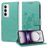 Mobigear Flowers Housse OPPO Reno 12 Pro Etui Porte-Monnaie - Vert