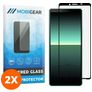 Mobigear Premium Sony Xperia 10 II Verre trempé Protection d'écran - Compatible Coque - Noir (Lot de 2)