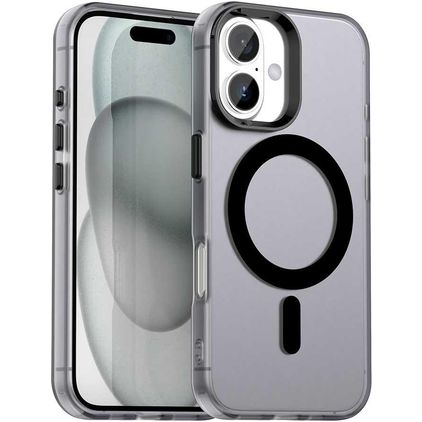 Mobigear Shockproof Coque iPhone 18 MagSafe Coque arrière Rigide - Noir
