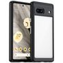 Mobigear Crystal Coque Google Pixel 7a Coque arrière Rigide - Transparent / Noir