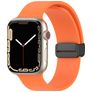 Mobigear Sport Mag Bracelet Silicone Apple Watch Fermeture magnétique - 42/41/40/38 mm - Orange