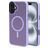 Mobiparts Hardcover Coque iPhone 16 Plus MagSafe Coque arrière Rigide - Satin Lila
