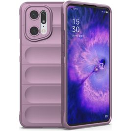 Mobigear Bumpy Coque OPPO Find X5 Pro Coque arrière en TPU Souple - Violet