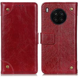 Mobigear Ranch Housse HONOR 50 Lite Etui Porte-Monnaie - Bordeaux