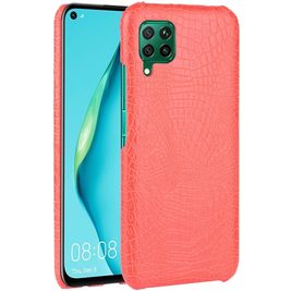 Mobigear Croco Coque Huawei P40 Lite Coque arrière Rigide - Rouge