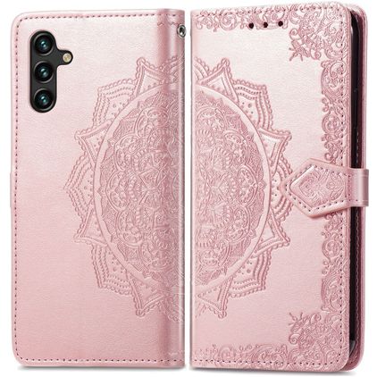 Mobigear Mandala Samsung Galaxy A13 5G Étui Portefeuille - Rose doré