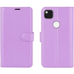 Mobigear Classic Housse Google Pixel 4a Etui Porte-Monnaie - Violet