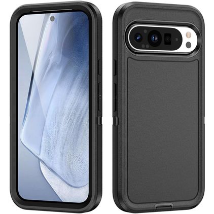 Mobigear Rugged Coque Google Pixel 9 Pro Coque arrière Rigide Anti-Chocs - Noir