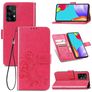 Mobigear Clover Housse Samsung Galaxy A52 Etui Porte-Monnaie - Magenta