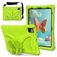 Mobigear Butterfly Coque iPad Air 11 Pouces (2024) Coque arrière en EVA + Bandoulière + Support Amovible - Vert