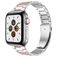 Mobigear Lissabon Bracelet Acier pour Apple Watch Fermeture boucle déployante - 49/46/45/44 mm - Rose / Argent