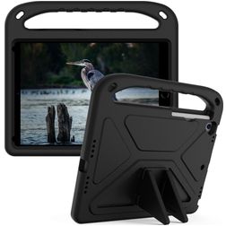 Mobigear AeroArmor Coque iPad 7 (2019) Coque de tablette pour enfants avec Poignée Enfants en EVA + Porte-crayon - Noir