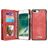 Caseme 008 Housse iPhone 8 Plus Etui avec Coque Détachable Porte-Monnaie - Rouge