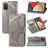 Mobigear Butterfly Housse Samsung Galaxy A03s Etui Porte-Monnaie - Gris