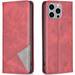 Mobigear Rhombus Slim Housse iPhone 15 Pro Max Etui - Rouge