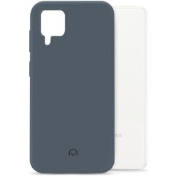 Mobilize Rubber Gelly Coque Samsung Galaxy M12 Coque arrière en TPU Souple - Matt Blue