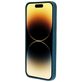 Mobiparts Coque iPhone 14 Pro Max Coque arrière en Silicone - Blueberry Blue