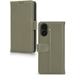 Mobilize Premium Gelly iPhone 17 Étui Portefeuille - Vert