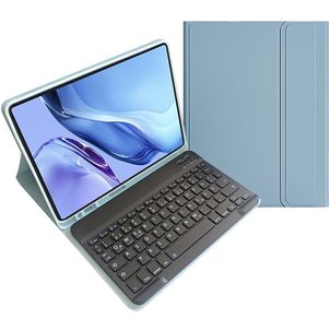 Mobigear Keys Coque iPad 11 (2025) Etui Clavier Bluetooth QWERTZ + Porte-crayon - Bleu