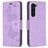 Mobigear Butterfly Housse Samsung Galaxy S24 Plus Etui Porte-Monnaie - Violet
