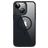 Valenta Trend iPhone 13 MagSafe Plastique rigide Coque arrière - Transparent / Noir