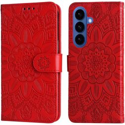 Mobigear Sunflower Housse Samsung Galaxy S26 Plus Etui Porte-Monnaie - Rouge