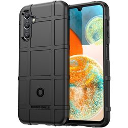 Mobigear Rugged Shield Coque Samsung Galaxy A14 Coque arrière en TPU Souple Anti-Chocs - Noir