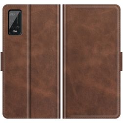 Mobigear Slim Magnet Housse Wiko Power U20 Etui Porte-Monnaie - Marron