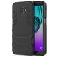 Mobigear Armor Stand Coque Samsung Galaxy J6 Plus Coque arrière Rigide Anti-Chocs avec Support Amovible - Noir