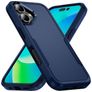 Mobigear Heavy Armor Coque iPhone 16 Coque arrière Rigide Anti-Chocs - Bleu